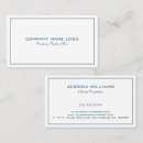 Search for blue and white business cards Professional