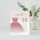 Search for pink rose gold blush sparkly drips invitations Princess