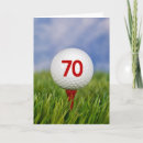 Search for 70th golfing birthday cards Sport