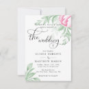 Search for simple greenery wedding invitations Monogram back