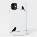 Search for bird on a branch iphone cases Silhouette