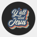 Search for vintage cross stickers Jesus