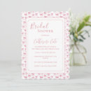 Search for feminine bridal shower invitations Pink
