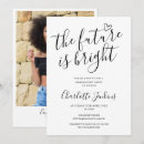 Search for bright future invitations Black and white