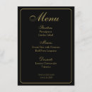 Search for black and gold menus Traditional