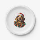 Search for golden retriever christmas plates Puppy