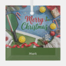 Search for glasses christmas tree decorations Santa