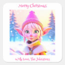 Search for cute christmas elf stickers Snowflake