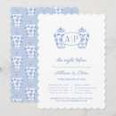 Search for welcome dinner invitations Blue