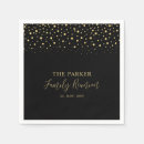 Search for family reunion napkins Gold