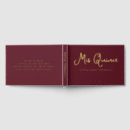 Search for burgundy guest books Red
