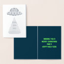Search for extra terrestrial cards Flying saucer