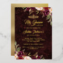 Search for burgundy gold red quinceanera invitations Tiara