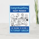 Search for vet congratulations cards Animal doctor