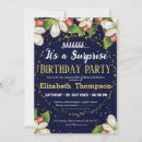 Search for shhh birthday invitations Navy blue
