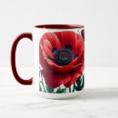 Search for red poppy mugs Nature