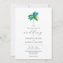 Search for palm tree wedding invitations Watercolor palm trees