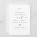 Search for heart wedding invitations Black and white