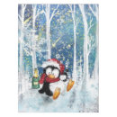 Search for christmas penguin tablecloths Snow