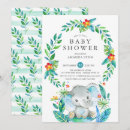 Search for blue elephant invitations Safari