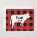 Search for red plaid thank you cards Trendy