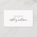 Search for simple plain white business cards Minimal