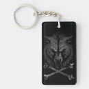 Search for crossbones key rings Black and white