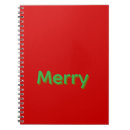 Search for christmas notebooks Red