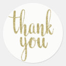 Search for gold glitter thank you stickers Script