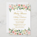 Search for blush pink gold baby shower invitations Watercolor floral