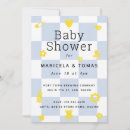 Search for blue and yellow invitations Vintage