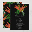 Search for paradise wedding invitations Black