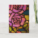 Search for stained glass cards Roses