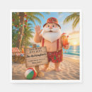 Search for tropical christmas napkins Beach party