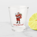 Search for santa claus shot glasses Xmas