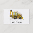 Search for backhoe business cards Digger
