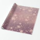 Search for pink snowflake wrapping paper Gold