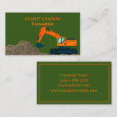 Search for excavation business cards Digging