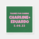 Search for retro wedding napkins Funky
