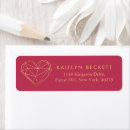 Search for gold foil return address labels Bridal shower