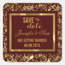 Search for gold save the date stickers Floral