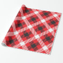 Search for red and white plaid wrapping paper Black