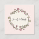 Search for budding business cards Delicate