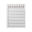 Search for santa notepads Christmas list