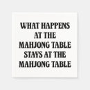 Search for mahjong napkins Mah jongg