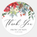 Search for winter thank you stickers Floral