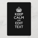 Search for keep calm birthday invitations Classic