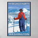 Search for degrees posters Skier