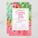 Search for palm leaf birthday invitations For kids