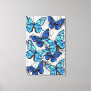 Search for butterfly canvas prints White